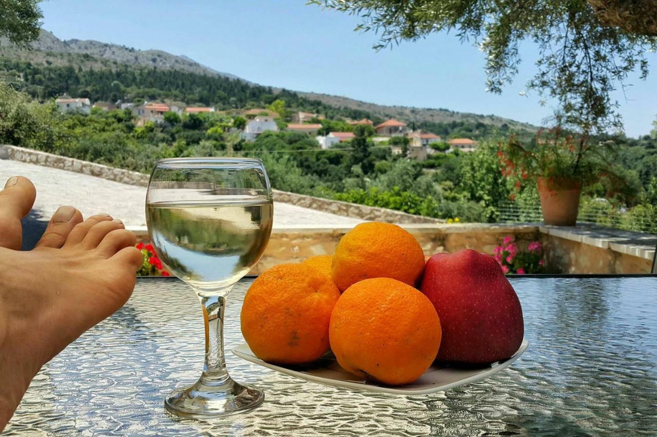 Tzitzifes Stone Mansion Villa Dış mekan fotoğraf